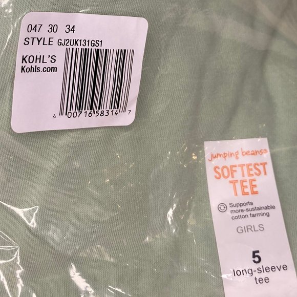 NWT Jumping Beans Girls' Size 5 Bundle - LS Shirts + Hoodie - Picture 8 of 9